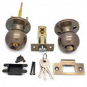  Ручка-защелка ЗШ-01 ключ фиксатор, бронза 