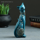 Фигура Кошка, синяя, 20х8 см, 5312202 Фигура Кошка, синяя, 20х8 см, 5312202