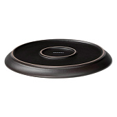 Тарелка Magistro Black style, фарфор, чёрная 10630441
