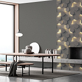  Обои 1.06х10м Гексагон арт. 70670-42 Серый фон /Аспект 