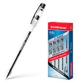  Ручка гелевая черная ErichKrause G-Point, игла, стержень, 130 мм, 17628 