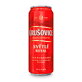 Пиво Крушовице Светле светлое 0,0% ж/б 0,43 л