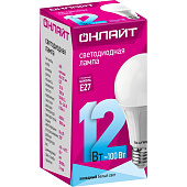 Лампа LED 12Вт Е27, груша, 4000К нейтр. бел. ОНЛАЙТ Лампа LED 12Вт Е27, груша, 4000К нейтр. бел. ОНЛАЙТ