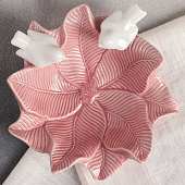  Блюдо керамическое «Голубки на цветке», 16,5?18 см, цвет розовый 4320857 