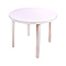  Стол пластиковый, круглый, белый 