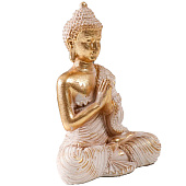  Фигурка полистоун «Будда в белом одеянии. Ладони вместе», 5?9.5?12 см 10200654 