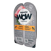 Влажный корм AlphaPet WOW Superpremium для котят и беременных кошек 80г индейка в соусе