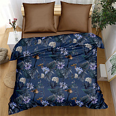  Комплект постельного белья 2 спальный Amore Mio BZ QR Tropics, поплин 