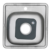 Мойка врезная 48x48см 0,6мм с сифоном Melana Мойка врезная 48x48см 0,6мм с сифоном Melana