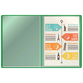 Папка пластиковая 20 прозрачная вкладышей А4 500мкм BURO зеленый, ECB20green/1497134 Папка пластиковая 20 прозрачная вкладышей А4 500мкм BURO зеленый, ECB20green/1497134