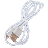 Кабель Energy ET-01 USB/Lightning, (для Apple) серебро, 006371