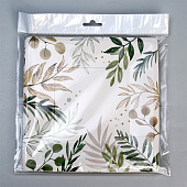  Набор тарелок одноразовых бумажных "Эко", квадратные, 21 см, 10 шт, 9392954 