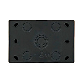  Розетка двойная накладная без заземления, цвет черн. бархат, Lezard LETO 