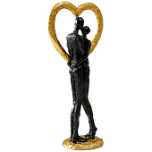 Сувенир Абстракция. Поцелуй у сердца, 14,5х9х32 см, полистоун, золото с чёрным , 9759356 Сувенир Абстракция. Поцелуй у сердца, 14,5х9х32 см, полистоун, золото с чёрным , 9759356