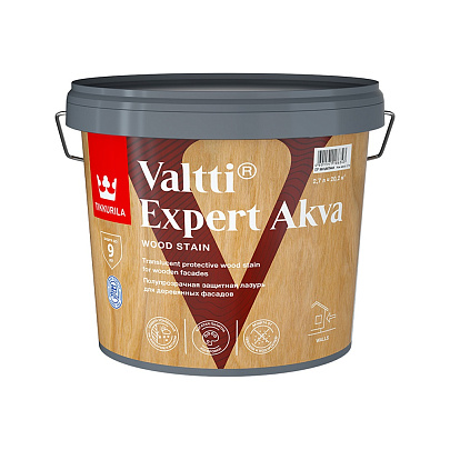 Антисептик полуматовый Tikkurila VALTTI EXPERT AKVA сосна 2,7л Антисептик полуматовый Tikkurila VALTTI EXPERT AKVA сосна 2,7л