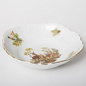  Салатник круглый 19 см Thun Bernadotte, декор "Охотничьи сюжеты" БТФ0091 