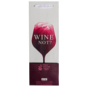  Пакет ламинированный под бутылку Wine not, 13 x 35 x 10 см   5035712 