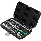 Набор инструментов 29 предметов, 1/4", пластиковый кейс, Сибртех Набор инструментов 29 предметов, 1/4", пластиковый кейс, Сибртех