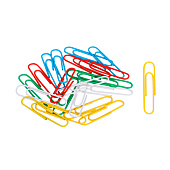  Скрепки 50х50 deVENTE  овальные цветные в КК (10/250) /4135327/ 