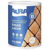  Декоративно-защитная лазурь для древесины "Aura Fasad Lazur" сосна 0,9л 