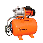 Насосная станция 70 л/мин, бак 24л, 1200 Вт. 40м/подьем, Вихрь АСВ 1200/24Н Насосная станция 70 л/мин, бак 24л, 1200 Вт. 40м/подьем, Вихрь АСВ 1200/24Н