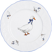 Тарелка десертная 19 см Thun Bernadotte, декор "Гуси" БТФ0374 Тарелка десертная 19 см Thun Bernadotte, декор "Гуси" БТФ0374
