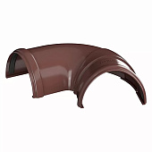 Угол желоба регулируемый 90°-150° ПВХ коричневый/ Технониколь Угол желоба регулируемый 90°-150° ПВХ коричневый/ Технониколь