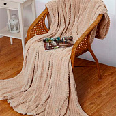 Плед 150х200 Cleo Carre велсофт полуторный 150/001-CR Плед 150х200 Cleo Carre велсофт полуторный 150/001-CR