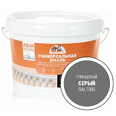  Эмаль универсальная акриловая глянцевая Серый RAL 7005 2,5кг ЭКСПЕРТ 