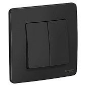 Выключатель 2-кл. СП BLANCA антрацит SchE BLNVS010506 Выключатель 2-кл. СП BLANCA антрацит SchE BLNVS010506