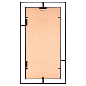 Зеркало интерьерное настенное в прямоугольном корпусе из металла 80х45 см черный 8045-Z1 Зеркало интерьерное настенное в прямоугольном корпусе из металла 80х45 см черный 8045-Z1