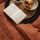 Покрывало 120х210 стеганое Традиция поплин кэмел 2327 Покрывало 120х210 стеганое Традиция поплин кэмел 2327