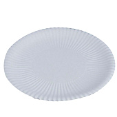 Тарелка одноразовая бумажная «Белая», 23 см набор 100 шт Тарелка одноразовая бумажная «Белая», 23 см набор 100 шт