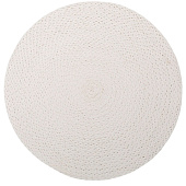 Сервировочная салфетка WHITEWEAVE плетеная, белая 38см DMP03