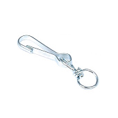 Карабин с вертлюгом оцинк. 50 мм (2 шт) Карабин с вертлюгом оцинк. 50 мм (2 шт)