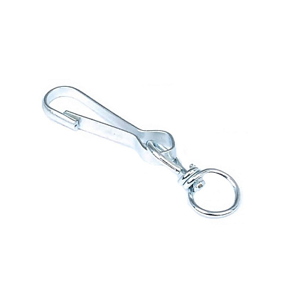  Карабин с вертлюгом оцинк. 50 мм (2 шт) 