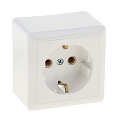 Розетка 1-м белая 16А с заземлен., открыт.установка/Хит/SE Розетка 1-м белая 16А с заземлен., открыт.установка/Хит/SE