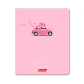 Тетрадь А5 96л скрепка клетка картонная обложка, софт тач, лак, Розовое настроение, 96ТСК_12_3_1 Тетрадь А5 96л скрепка клетка картонная обложка, софт тач, лак, Розовое настроение, 96ТСК_12_3_1