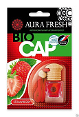  Ароматизатор подвесной бутыл. AURA FRESH BIO CAP 6мл Strawberry 