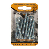 Стяжка шурупная 7,0x50 PZ белый цинк 15 шт