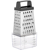 Терка LR07-55 4 поверхности, контейнер 250мл, высота 15 см нержавеющая сталь Терка LR07-55 4 поверхности, контейнер 250мл, высота 15 см нержавеющая сталь