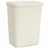 Корзина для белья RATTAN слоновая кость 55л HL081106IV Корзина для белья RATTAN слоновая кость 55л HL081106IV