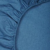 Простыня на резинке 160х200 Цвет Эмоций поплин, 100% хлопок (Голубая сталь) Простыня на резинке 160х200 Цвет Эмоций поплин, 100% хлопок (Голубая сталь)