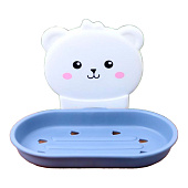  Мыльница настенная Bear blue 