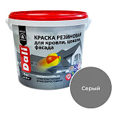 "DALI" краска резиновая для кровли, цоколя, фасада, серый - 6 кг "DALI" краска резиновая для кровли, цоколя, фасада, серый - 6 кг