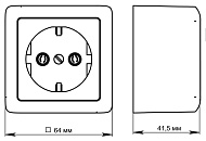 Розетка 1-м белая 16А с заземлен., открыт.установка/Хит/SE Розетка 1-м белая 16А с заземлен., открыт.установка/Хит/SE