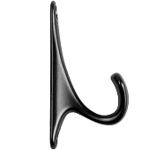  Крючок мебельный CAPPIO, однорожковый, цвет черный 7069463 