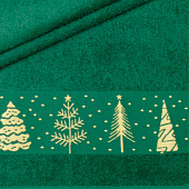 Полотенце махровое 70х130 Ёлки (07-164, зелёный) Полотенце махровое 70х130 Ёлки (07-164, зелёный)