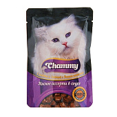 Влажный корм Chammy для кошек Мясное ассорти в соусе 85 гр
