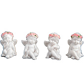 Фигурка полистоун «Ангелок-милашка в венке из роз», 3?2?2 см, МИКС 906848 Фигурка полистоун «Ангелок-милашка в венке из роз», 3?2?2 см, МИКС 906848